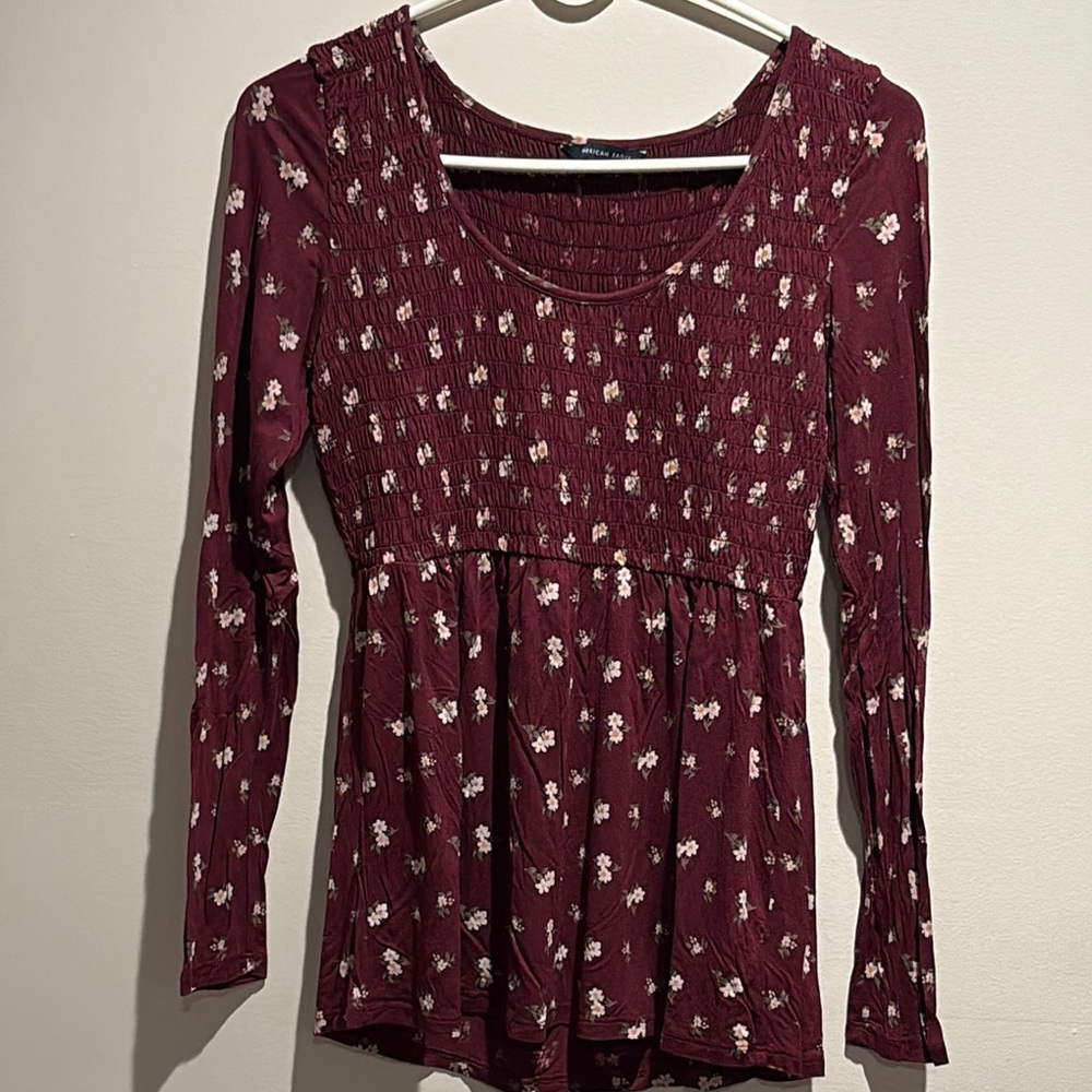 American Eagle Floral Shirt
